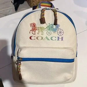 Coach Medium Charlie Backpack Limited Edition Pride Collection Coach | Bags | Coach Pride Collection Mini Backpack | Poshmark main image 3